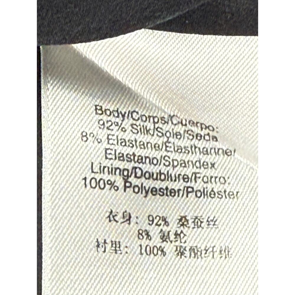 DKNY VTG Silk Black Slim-Fit One-Button Blazer Sz 2 - Picture 6 of 10